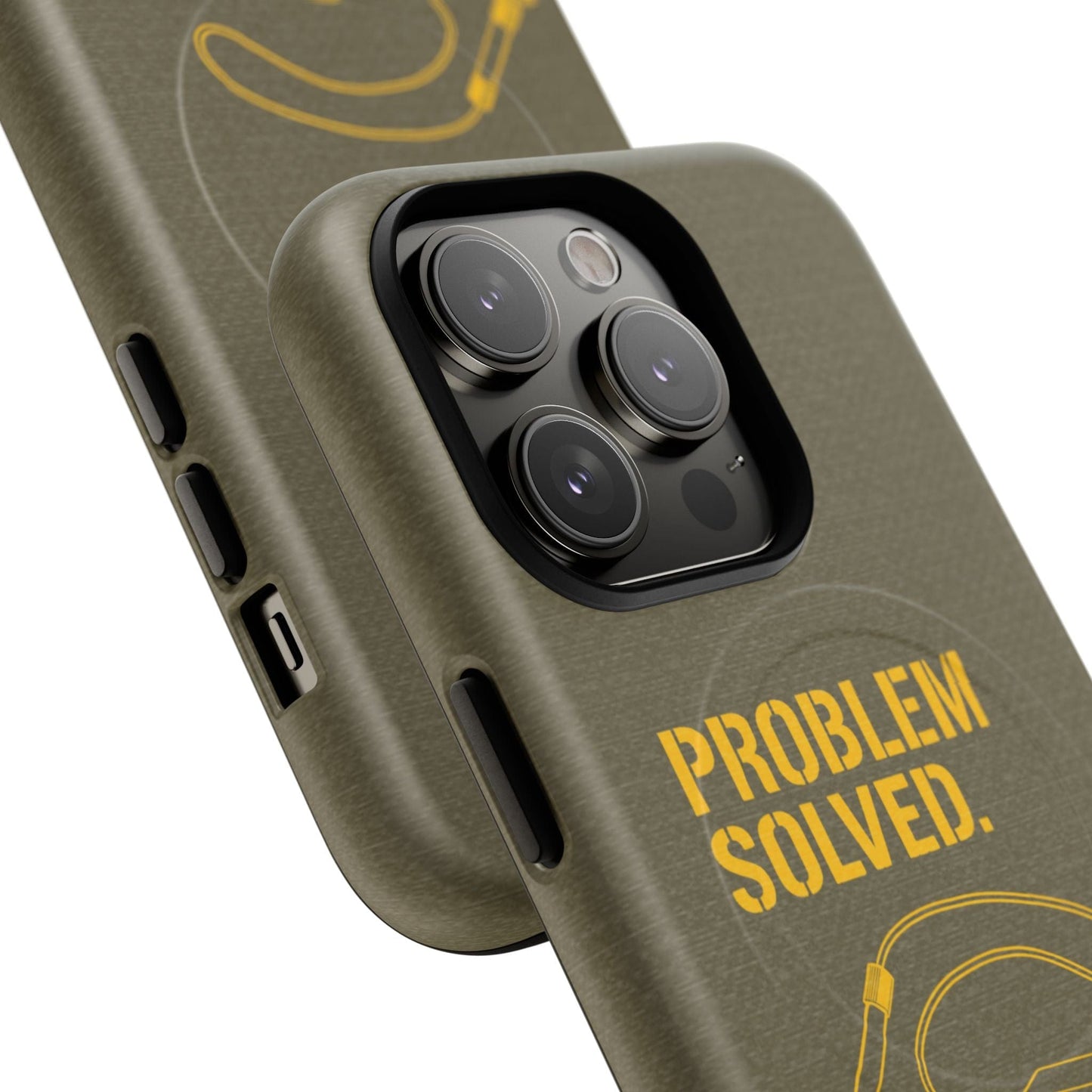 K-Factor Supply Co Problem Solved Tough Magnetic iPhone Case