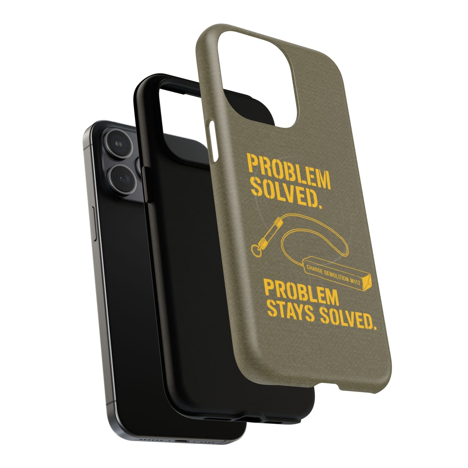 K-Factor Supply Co Problem Solved Tough Magnetic iPhone Case