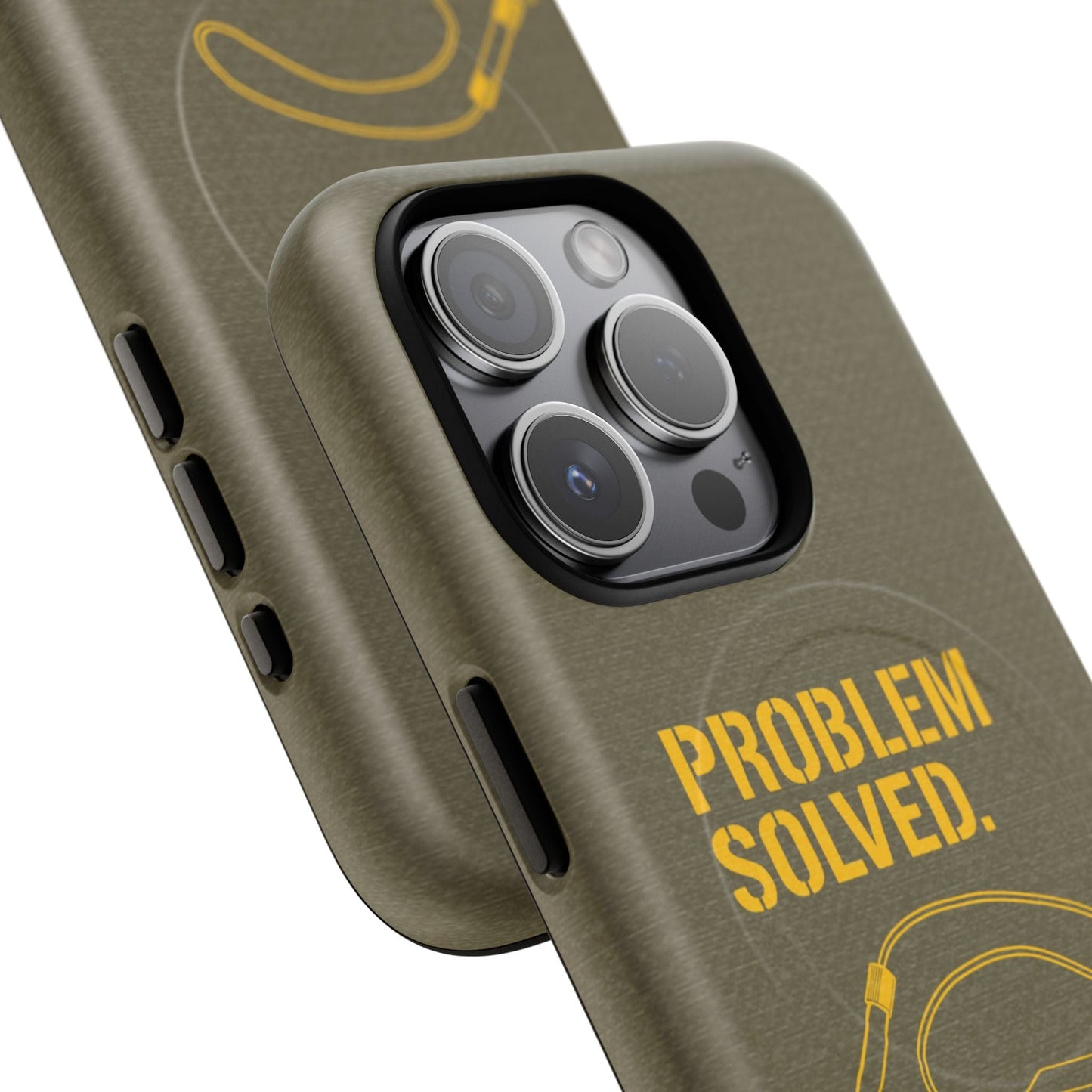 K-Factor Supply Co Problem Solved Tough Magnetic iPhone Case