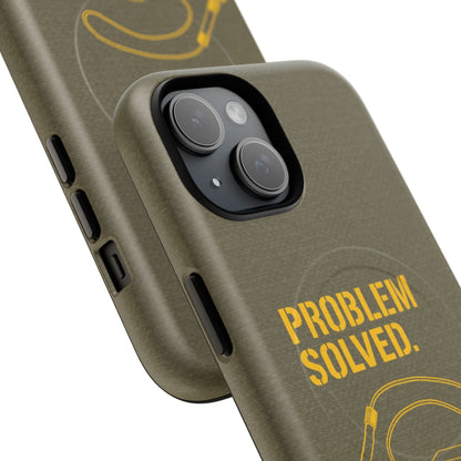 K-Factor Supply Co Problem Solved Tough Magnetic iPhone Case