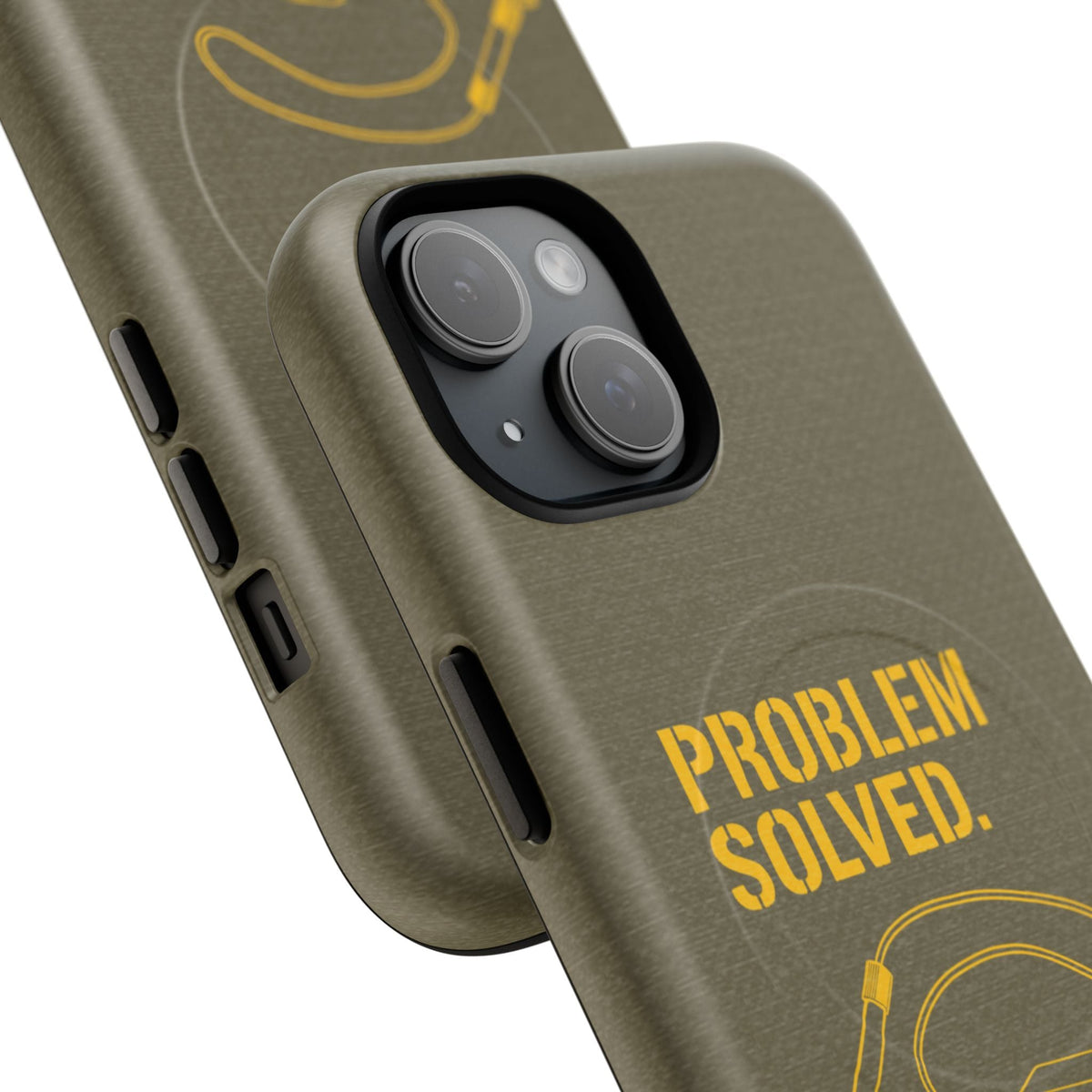 K-Factor Supply Co Problem Solved Tough Magnetic iPhone Case