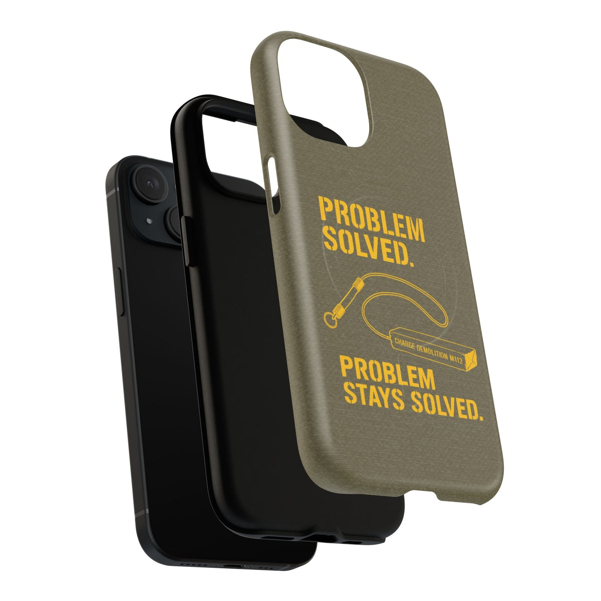 K-Factor Supply Co Problem Solved Tough Magnetic iPhone Case