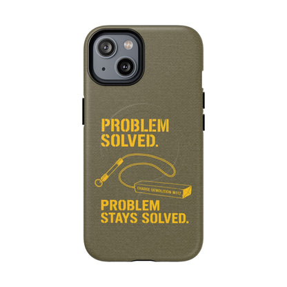K-Factor Supply Co Problem Solved Tough Magnetic iPhone Case iPhone 14