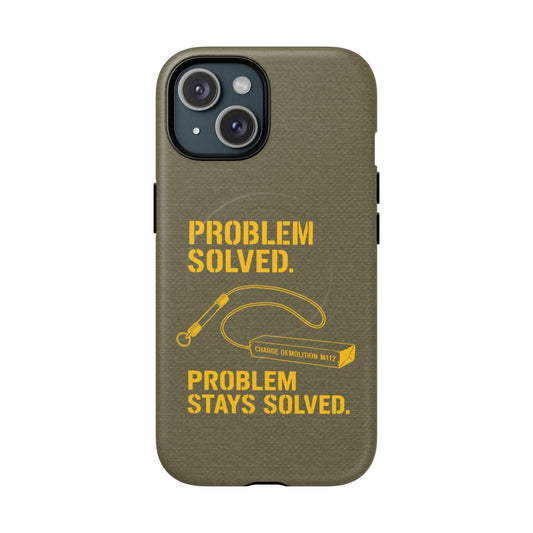 K-Factor Supply Co Problem Solved Tough Magnetic iPhone Case iPhone 15