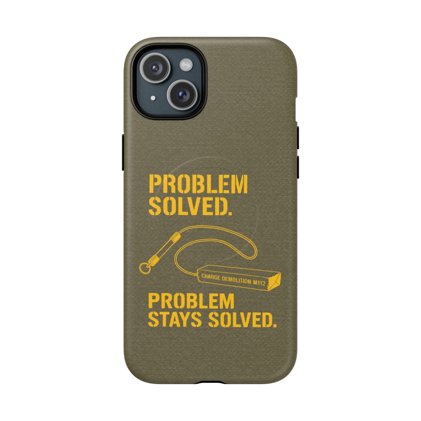 K-Factor Supply Co Problem Solved Tough Magnetic iPhone Case iPhone 15 Plus