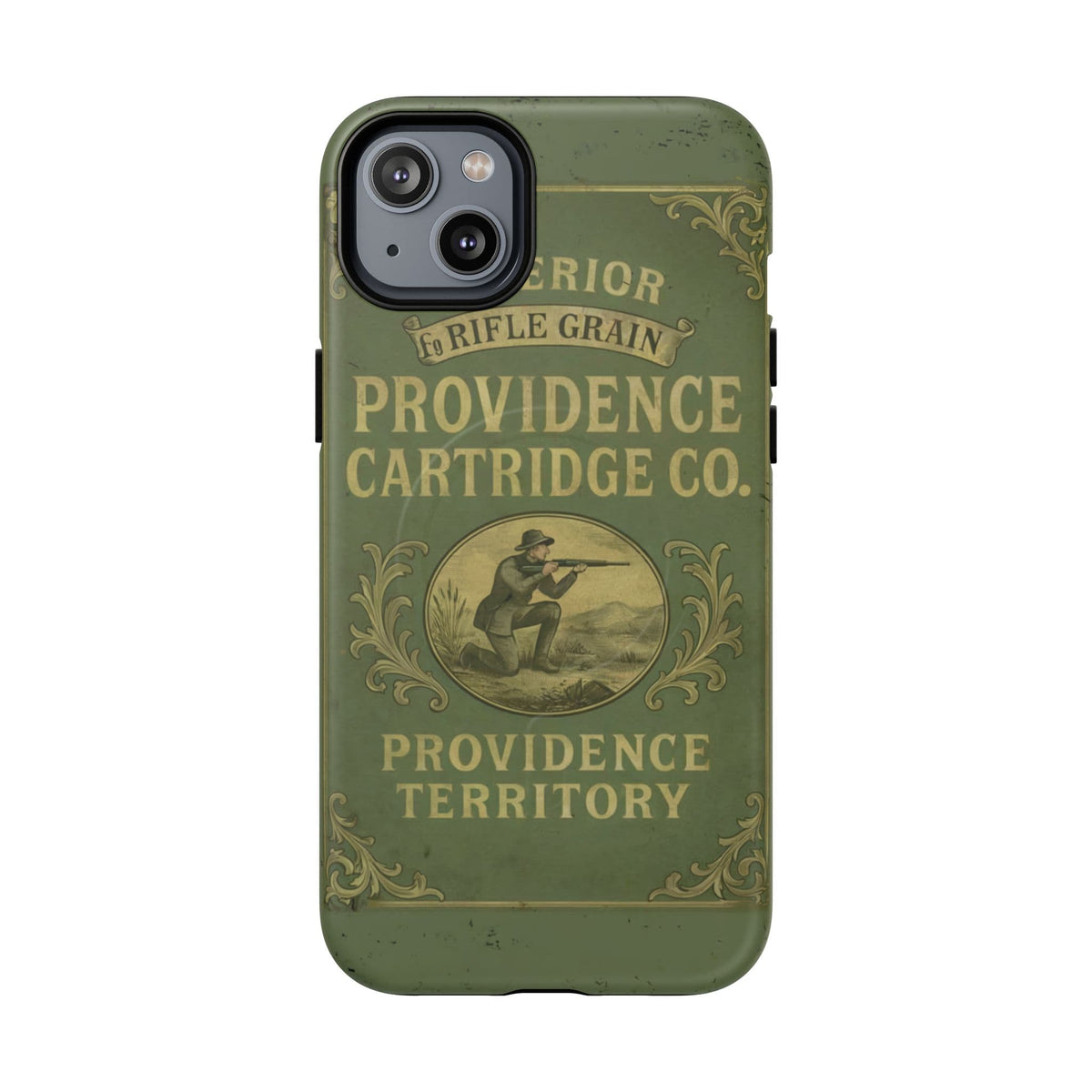 K-Factor Supply Co Providence Rifle Powder Tough Magnetic iPhone Case iPhone 14 Plus / Matte