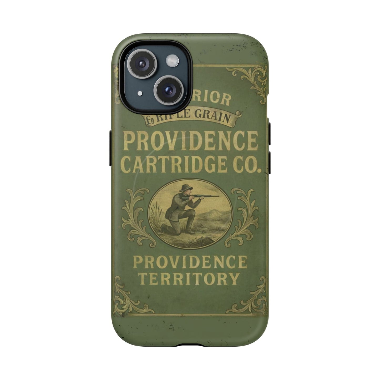 K-Factor Supply Co Providence Rifle Powder Tough Magnetic iPhone Case iPhone 15