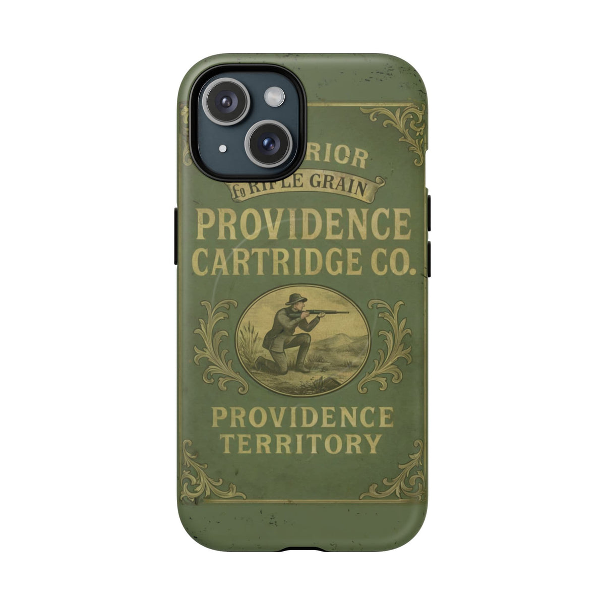 K-Factor Supply Co Providence Rifle Powder Tough Magnetic iPhone Case iPhone 15 / Matte