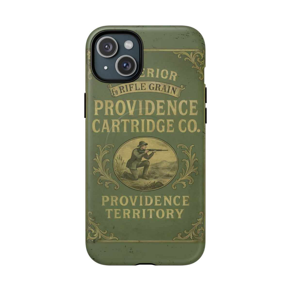 K-Factor Supply Co Providence Rifle Powder Tough Magnetic iPhone Case iPhone 15 Plus / Matte