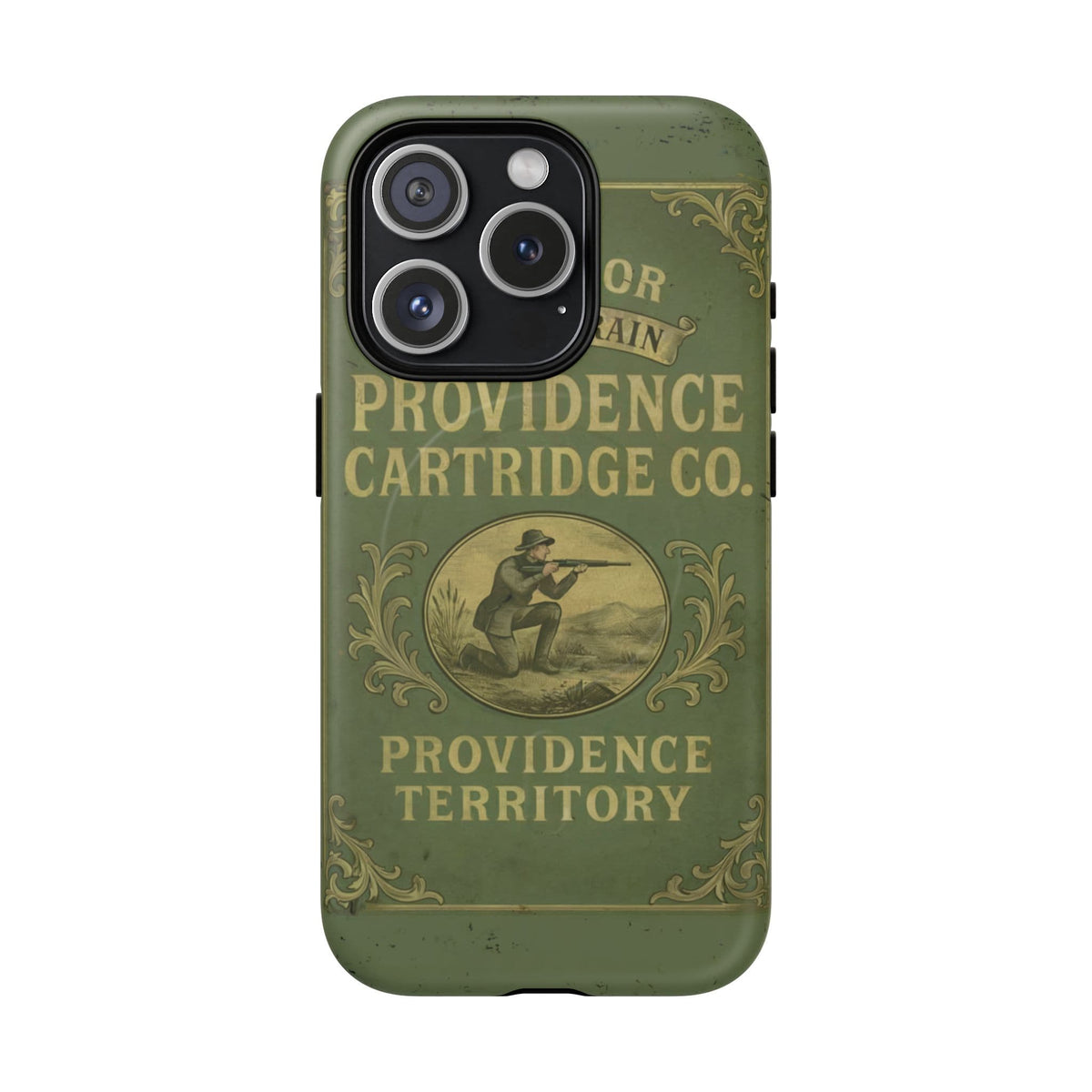K-Factor Supply Co Providence Rifle Powder Tough Magnetic iPhone Case iPhone 15 Pro / Matte