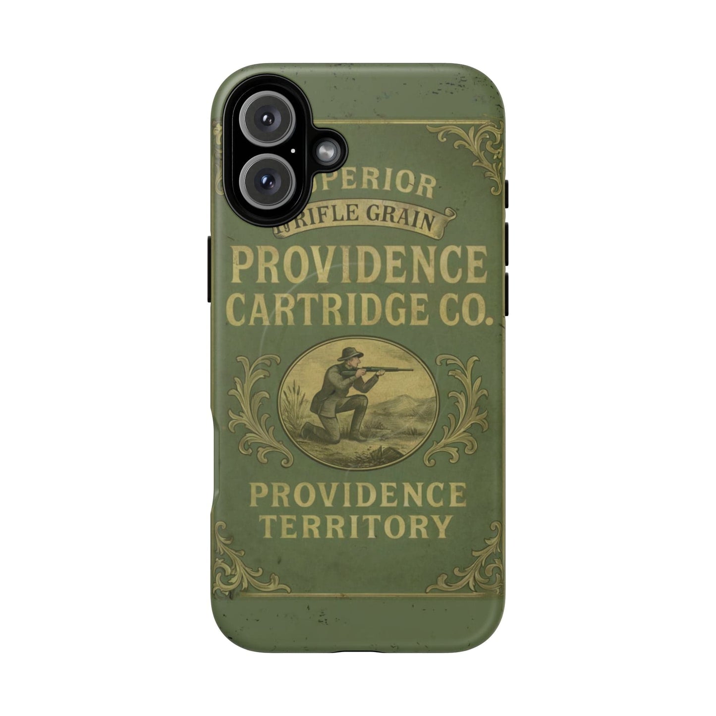 K-Factor Supply Co Providence Rifle Powder Tough Magnetic iPhone Case iPhone 16 Plus