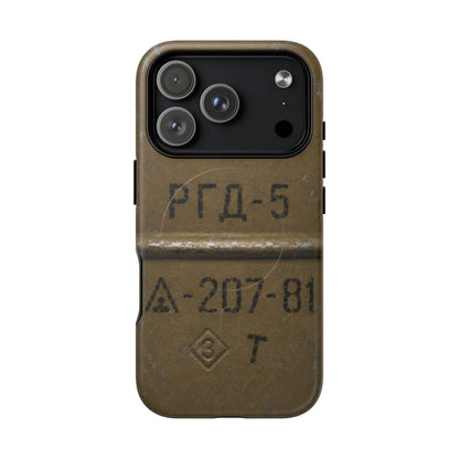 K-Factor Supply Co RGD-5 Grenade Tough Magnetic iPhone Case iPhone 17 Pro / Matte