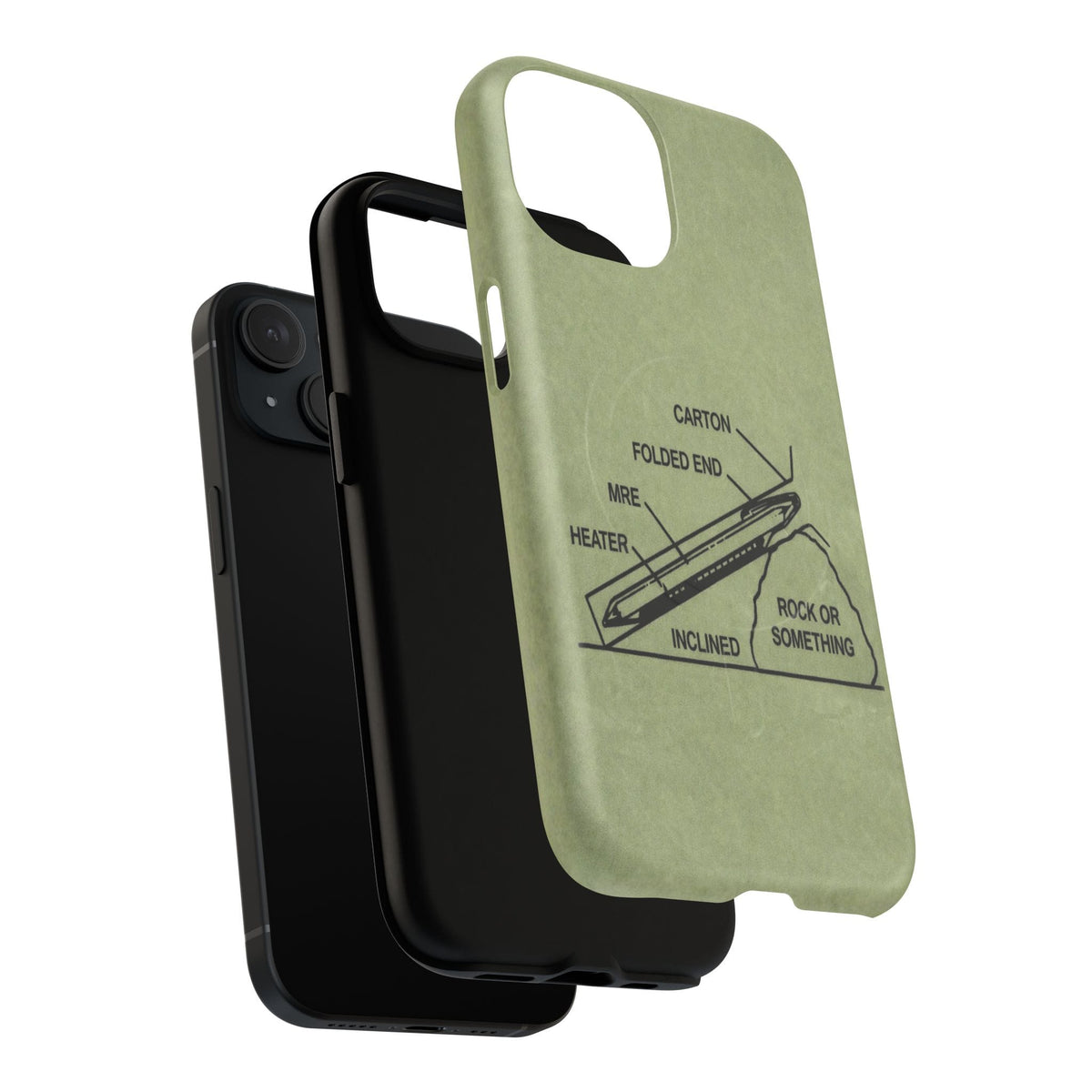 K-Factor Supply Co Rock or Something Mk 1 Tough Magnetic iPhone Case