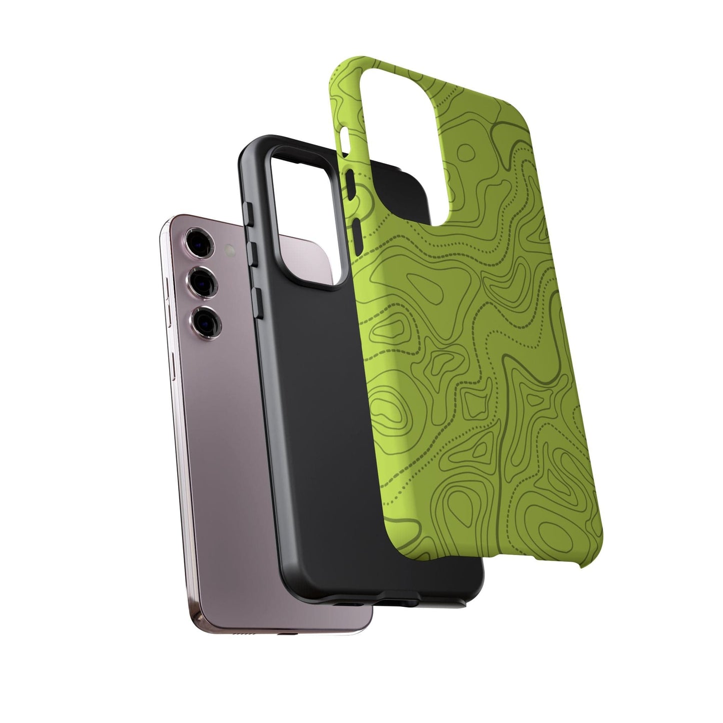 K-Factor Supply Co Signal Green Topo Tough Android Case