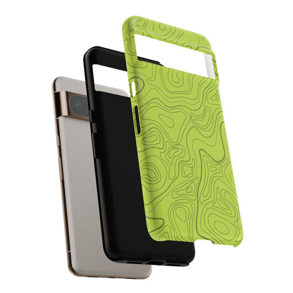 K-Factor Supply Co Signal Green Topo Tough Android Case