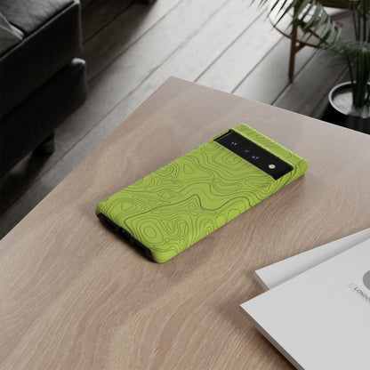 K-Factor Supply Co Signal Green Topo Tough Android Case