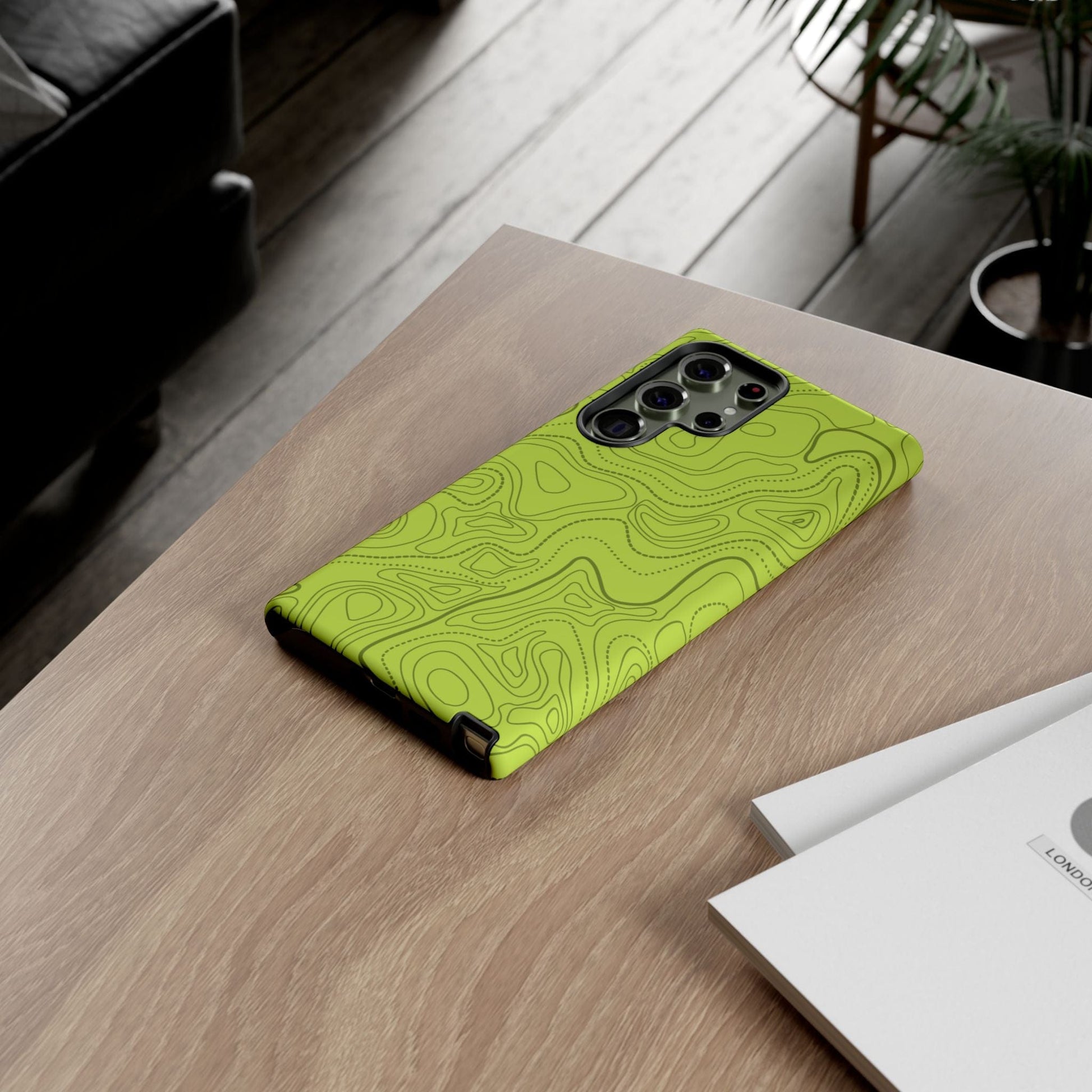 K-Factor Supply Co Signal Green Topo Tough Android Case