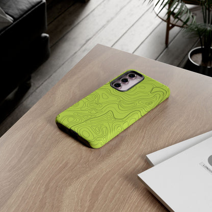 K-Factor Supply Co Signal Green Topo Tough Android Case