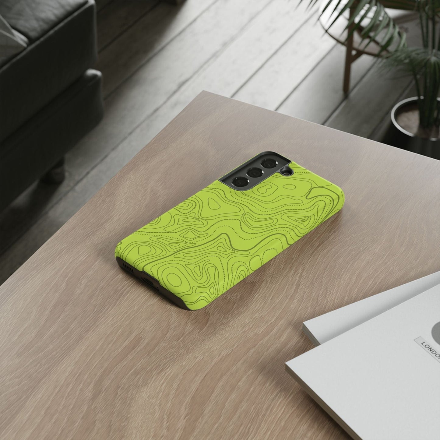 K-Factor Supply Co Signal Green Topo Tough Android Case