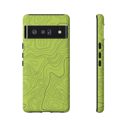 K-Factor Supply Co Signal Green Topo Tough Android Case Google Pixel 6 Pro