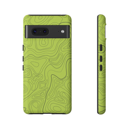 K-Factor Supply Co Signal Green Topo Tough Android Case Google Pixel 7