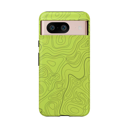 K-Factor Supply Co Signal Green Topo Tough Android Case Google Pixel 8 / Matte