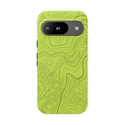 K-Factor Supply Co Signal Green Topo Tough Android Case Google Pixel 9 / Matte