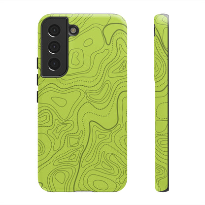 K-Factor Supply Co Signal Green Topo Tough Android Case Samsung Galaxy S22 / Matte