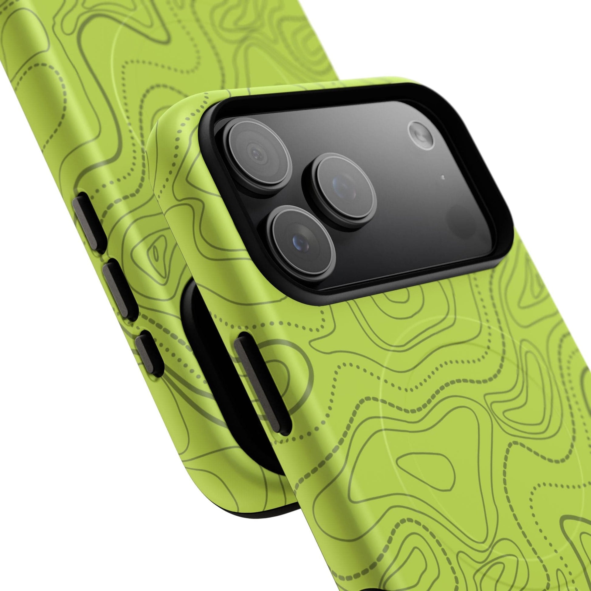 K-Factor Supply Co Signal Green Topo Tough Magnetic iPhone Case