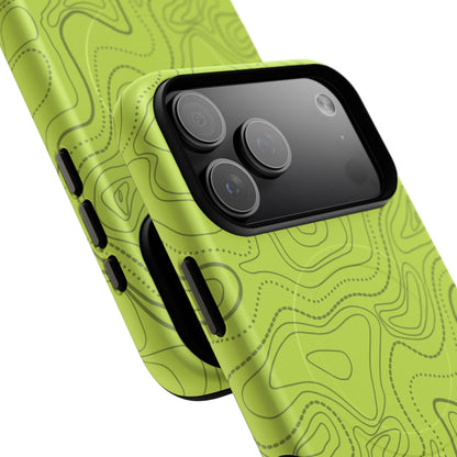 K-Factor Supply Co Signal Green Topo Tough Magnetic iPhone Case