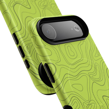 K-Factor Supply Co Signal Green Topo Tough Magnetic iPhone Case