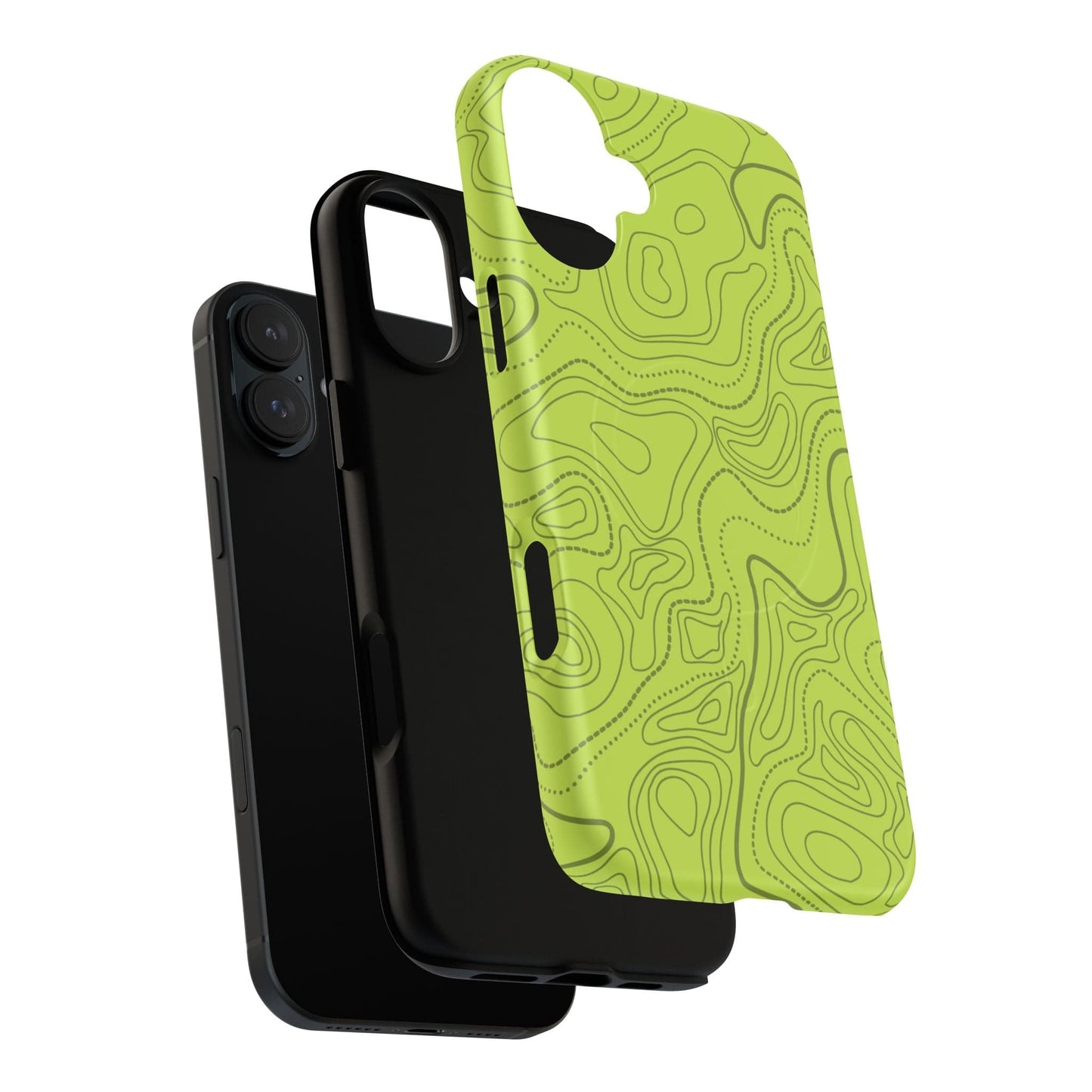 K-Factor Supply Co Signal Green Topo Tough Magnetic iPhone Case