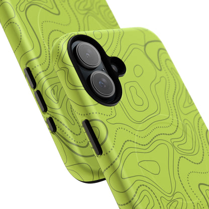K-Factor Supply Co Signal Green Topo Tough Magnetic iPhone Case