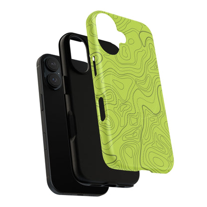 K-Factor Supply Co Signal Green Topo Tough Magnetic iPhone Case