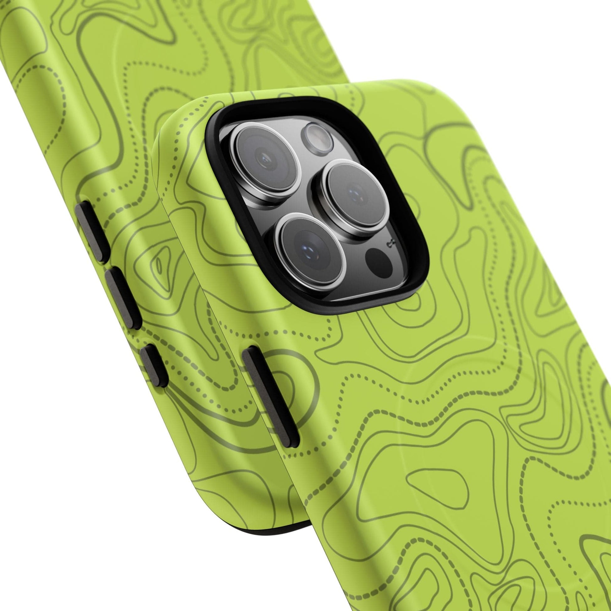 K-Factor Supply Co Signal Green Topo Tough Magnetic iPhone Case