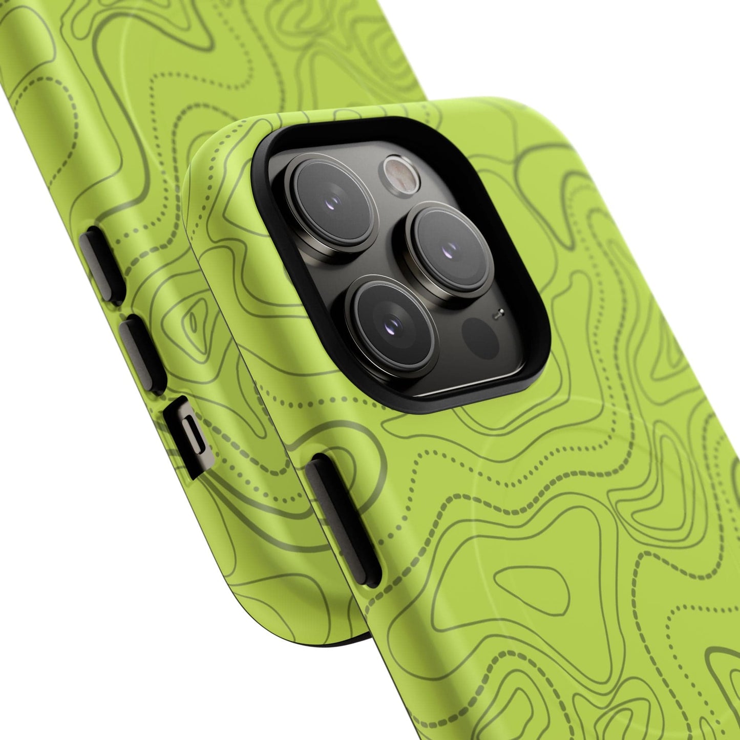 K-Factor Supply Co Signal Green Topo Tough Magnetic iPhone Case