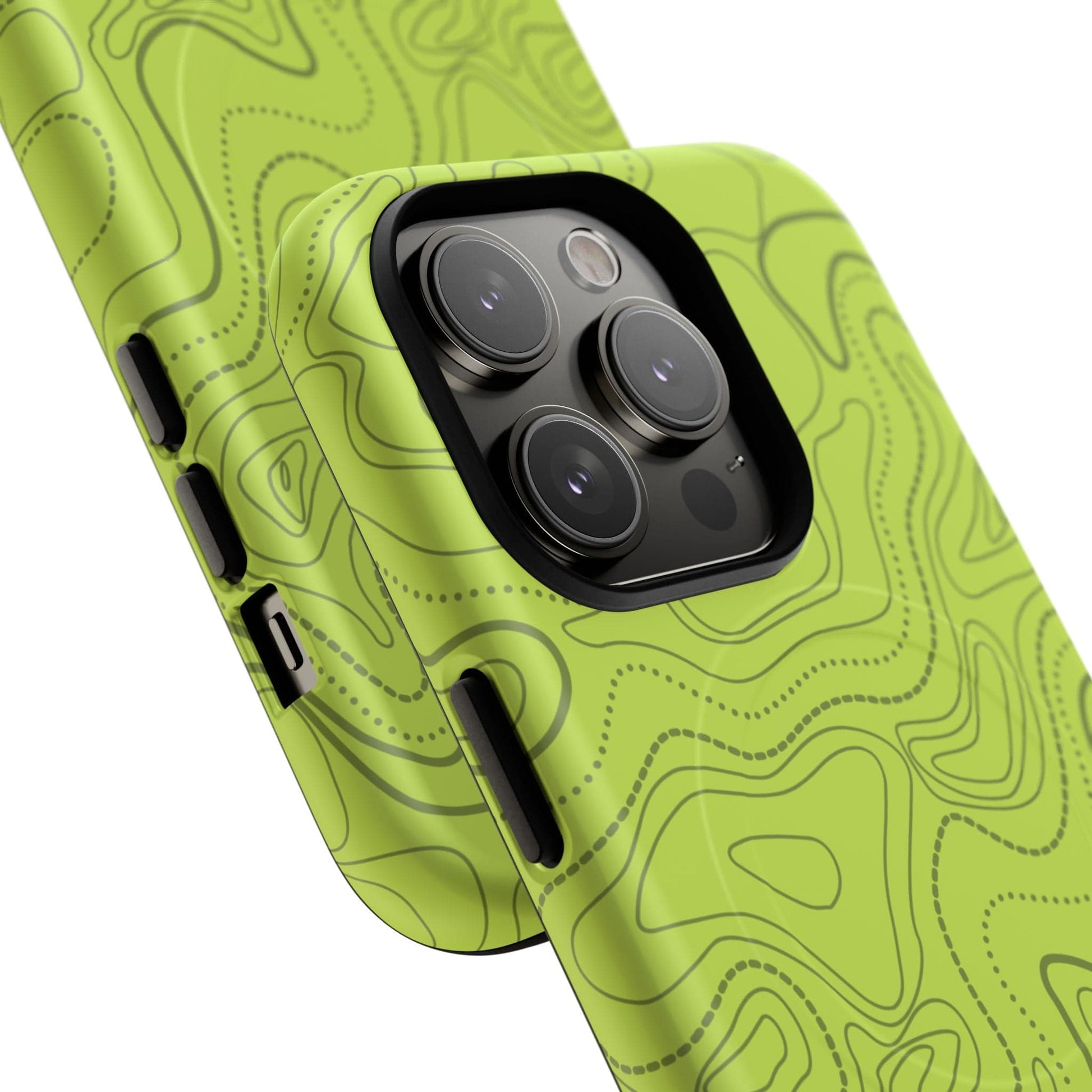 K-Factor Supply Co Signal Green Topo Tough Magnetic iPhone Case