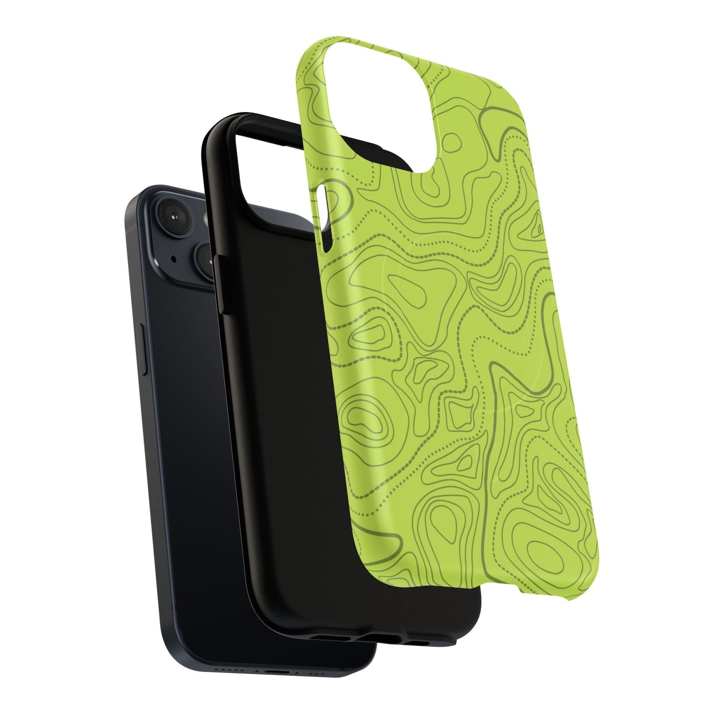 K-Factor Supply Co Signal Green Topo Tough Magnetic iPhone Case