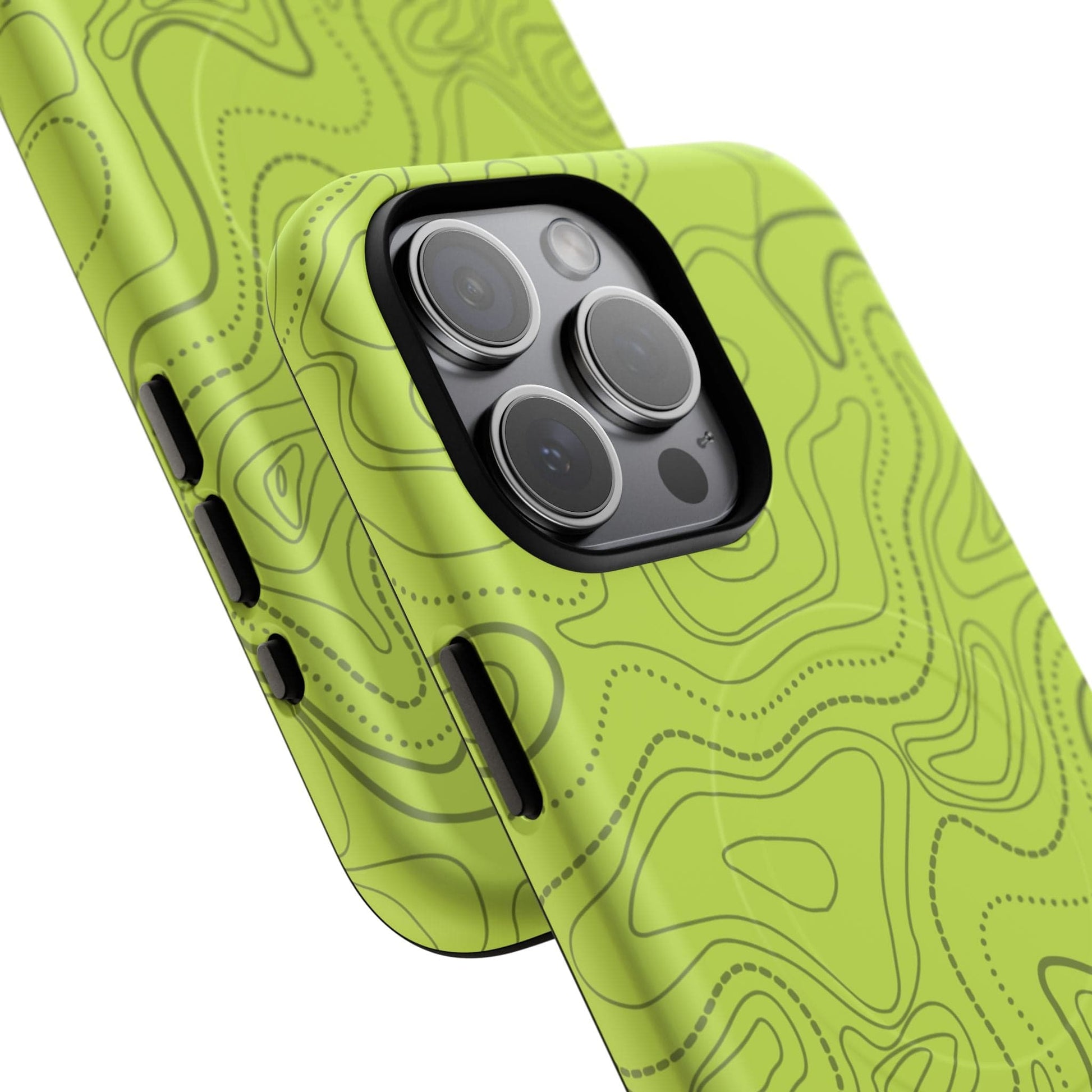 K-Factor Supply Co Signal Green Topo Tough Magnetic iPhone Case