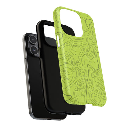 K-Factor Supply Co Signal Green Topo Tough Magnetic iPhone Case