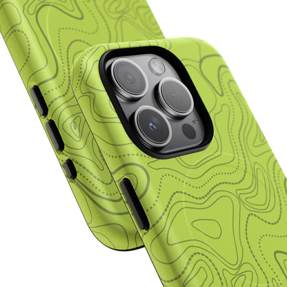K-Factor Supply Co Signal Green Topo Tough Magnetic iPhone Case