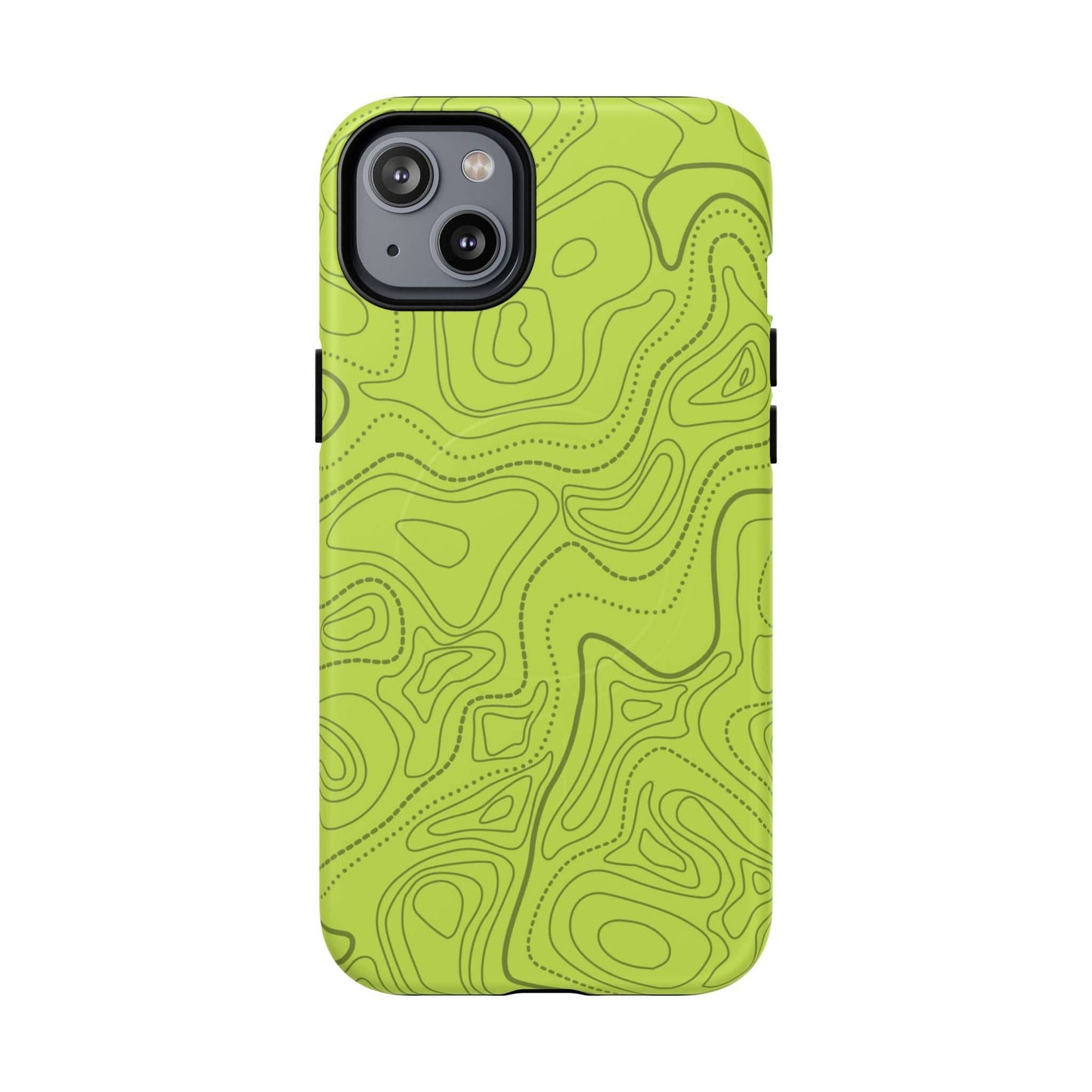 K-Factor Supply Co Signal Green Topo Tough Magnetic iPhone Case iPhone 14 Plus