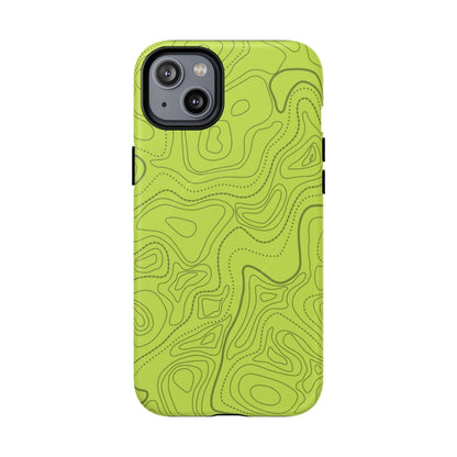K-Factor Supply Co Signal Green Topo Tough Magnetic iPhone Case iPhone 14 Plus