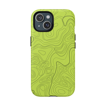 K-Factor Supply Co Signal Green Topo Tough Magnetic iPhone Case iPhone 15