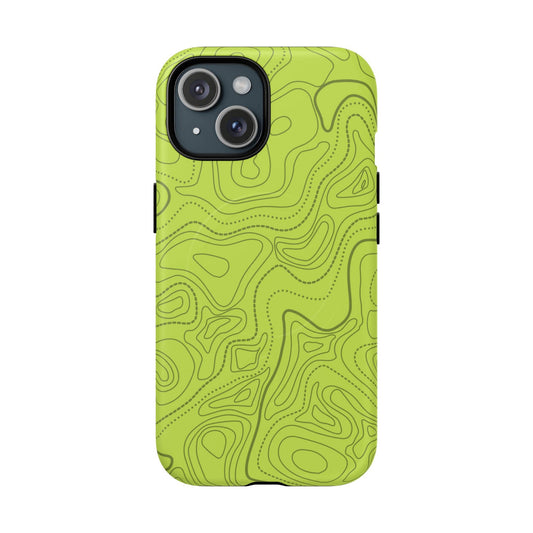 K-Factor Supply Co Signal Green Topo Tough Magnetic iPhone Case iPhone 15 / Matte