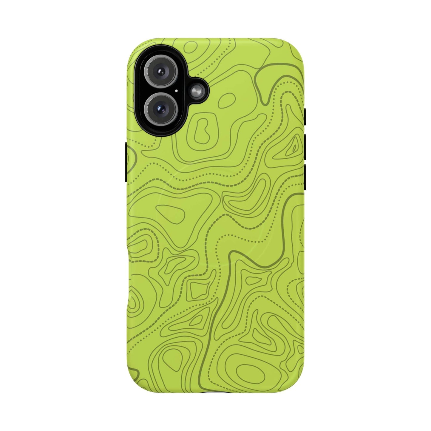 K-Factor Supply Co Signal Green Topo Tough Magnetic iPhone Case iPhone 16 Plus