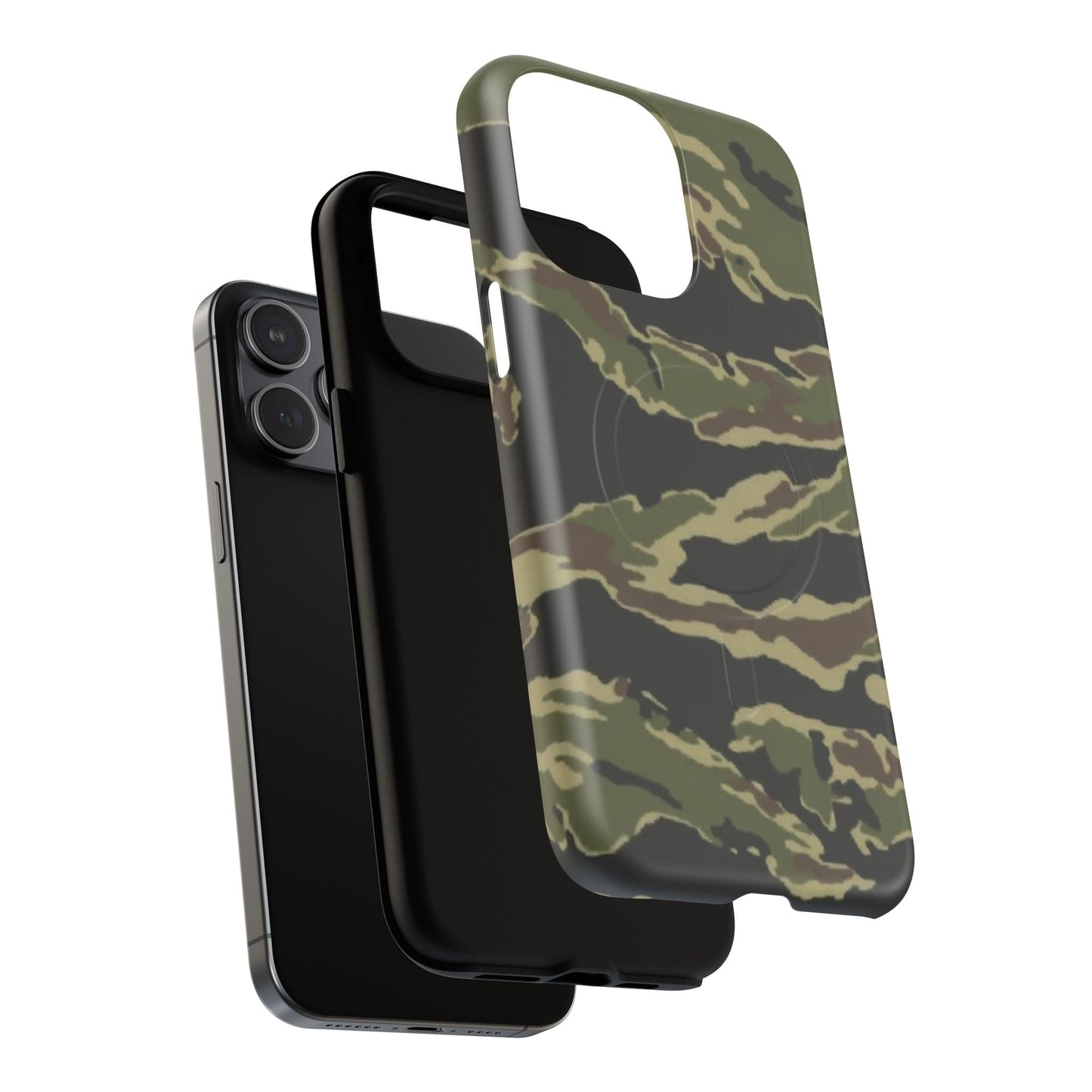K-Factor Supply Co Tiger Stripe Camo Tough Magnetic iPhone Case