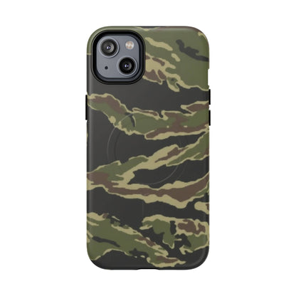 K-Factor Supply Co Tiger Stripe Camo Tough Magnetic iPhone Case iPhone 14 Plus