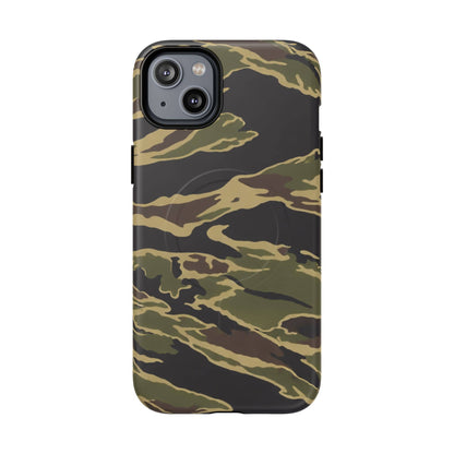 K-Factor Supply Co Tiger Stripe Camo Tough Magnetic iPhone Case iPhone 14 Plus / Matte