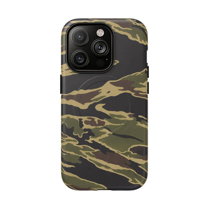 K-Factor Supply Co Tiger Stripe Camo Tough Magnetic iPhone Case iPhone 14 Pro